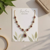 Zachte Waterverf Foliage Paintbrush Print Visitekaartje