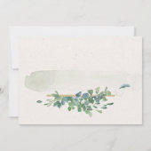 Zachte Waterverf Gouden groen briefpapier Note Kaa Notitiekaartje (Achterkant)