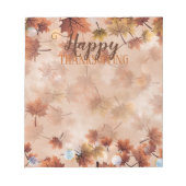 Zachte waterverf herfst Thanksgiving Notitieblok (Voorkant)