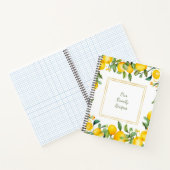 Zachte waterverf italiaans citroengoud Spiral Noti Notitieboek (Binnen)