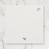 Zachte Waterverf Kust Thailand Zeegezicht Bruiloft Bedankjes Labels (Achterkant)