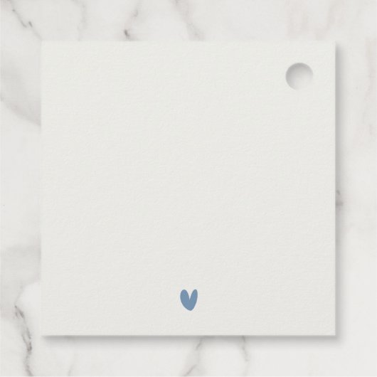 Zachte Waterverf Kust Thailand Zeegezicht Bruiloft Bedankjes Labels (Achterkant)