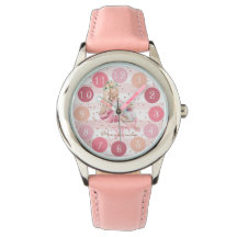 Zachte Waterverf Meisje en Eenhoorn Monogram Gift