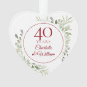 Zachte Waterverf met 40e Jubileum Ornament (voorkant)