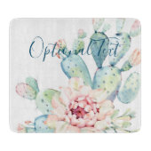 Zachte Waterverf pasta-bloeiende cactus Snijplank (Voorkant)