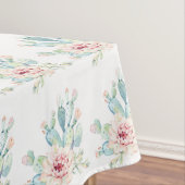 Zachte Waterverf pasta-bloeiende cactus Tafelkleed (Voorbeeld)