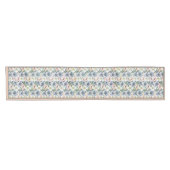 Zachte waterverf pastel bloem tafel runner korte tafelloper (Horizontaal)