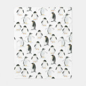 Zachte Waterverf Penguin Fleece Throw (Voorkant)
