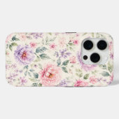 Zachte Waterverf Pioen Bloemen Case-Mate iPhone Case (Achterkant (horizontaal))