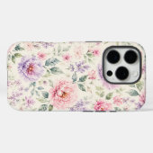 Zachte Waterverf Pioen Bloemen Case-Mate iPhone Case (Achterkant (horizontaal))