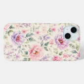 Zachte Waterverf Pioen Bloemen Case-Mate iPhone Case (Achterkant (horizontaal))