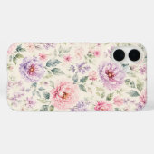 Zachte Waterverf Pioen Bloemen Case-Mate iPhone Case (Achterkant (horizontaal))
