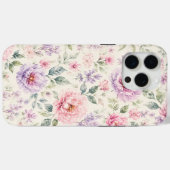 Zachte Waterverf Pioen Bloemen Case-Mate iPhone Case (Achterkant (horizontaal))