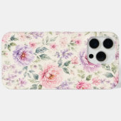 Zachte Waterverf Pioen Bloemen Case-Mate iPhone Case (Achterkant (horizontaal))