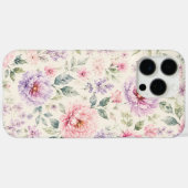 Zachte Waterverf Pioen Bloemen Case-Mate iPhone Case (Achterkant (horizontaal))