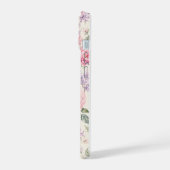 Zachte Waterverf Pioen Bloemen iPhone 15 Case (Linkerkant)