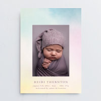 Zachte waterverf rand foto regenboog baby geboorte