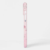'Zachte Waterverf Roze Bloem' iPhone 16 Pro Max Hoesje (Linkerkant)