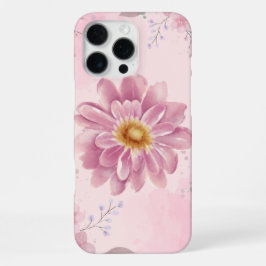 'Zachte Waterverf Roze Bloem' iPhone 16 Pro Max Hoesje