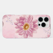 'Zachte Waterverf Roze Bloem' iPhone 16 Pro Max Hoesje (Achterkant horizontaal)