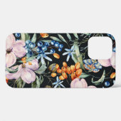 Zachte Waterverf: Roze Bloemenbessen Case-Mate iPhone Case (Achterkant (horizontaal))