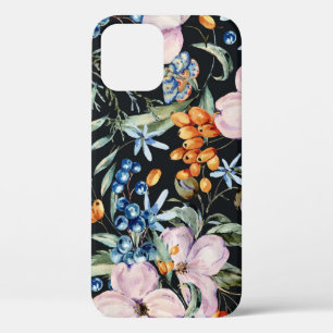 Zachte Waterverf: Roze Bloemenbessen Case-Mate iPhone Case