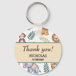 Zachte Waterverf Safari Oerwoud Dieren Tropische K Sleutelhanger