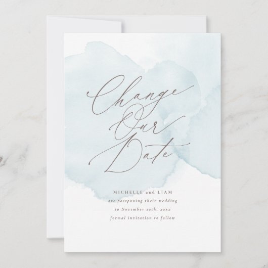 Zachte Waterverf Uitstel uitstellen van waslijst V Aankondiging (Voorkant)