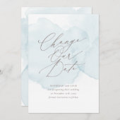 Zachte Waterverf Uitstel uitstellen van waslijst V Aankondiging (Voorkant / Achterkant)