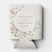 Zachte Waterverf van de Beemdweide Floral Wreath W Blikjeskoeler (Achterkant)