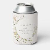 Zachte Waterverf van de Beemdweide Floral Wreath W Blikjeskoeler (Blikje Achterkant)