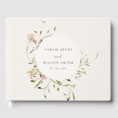Zachte Waterverf van de Beemdweide Floral Wreath W Gastenboek (Voorkant)
