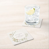 Zachte Waterverf van de Beemdweide Floral Wreath W Kartonnen Onderzetters (Insitu)