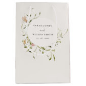 Zachte Waterverf van de Beemdweide Floral Wreath W Medium Cadeauzakje (Voorkant)