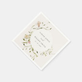 Zachte Waterverf van de Beemdweide Floral Wreath W Servet (Hoek)