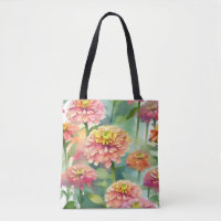 Zachte Waterverf Zinnia Floral