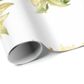 Zachte waterverf zonnebloemen cadeaupapier (Rol Hoek)