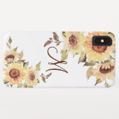 Zachte Waterverf Zonnebloemen en Greenery Case-Mate iPhone Case (Achterkant (horizontaal))