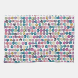 Zachte waterverftea handdoek – Artistieke keukende