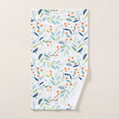 Zachte Waterverven Botanische afbeelding Bad Handdoek (Handdoek)