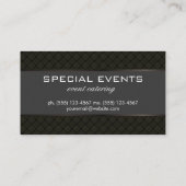 Zachte Weave Patroon Visitekaartje (Achterkant)