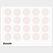 Zachte Weide Blosroze - Neutraal Ronde Sticker (Vel)