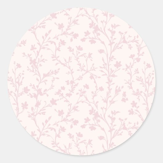 Zachte Weide Blosroze - Neutraal Ronde Sticker (Voorkant)