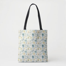 Zachte Weide Madeliefje Waterverf Tote Bag