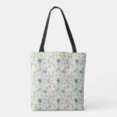 Zachte Weide Madeliefje Waterverf Tote Bag (Achterkant)