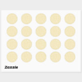 Zachte weide neutraal - botercrème ronde sticker (Vel)