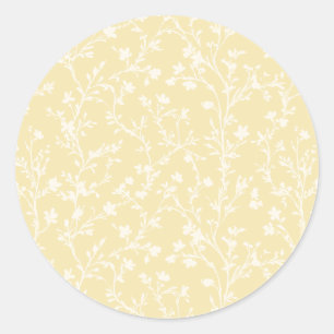 Zachte weide neutraal - botercrème ronde sticker