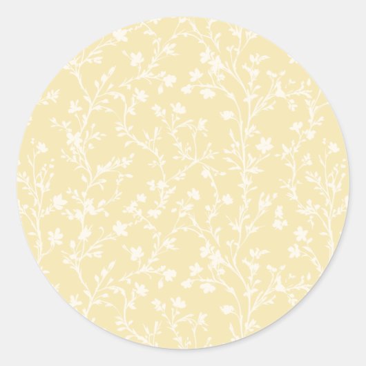 Zachte weide neutraal - botercrème ronde sticker (Voorkant)