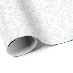Zachte weide poederblauw - Neutraal Cadeaupapier