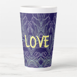 Zachte Wervelingen Liefde (Paars) Latte Mok